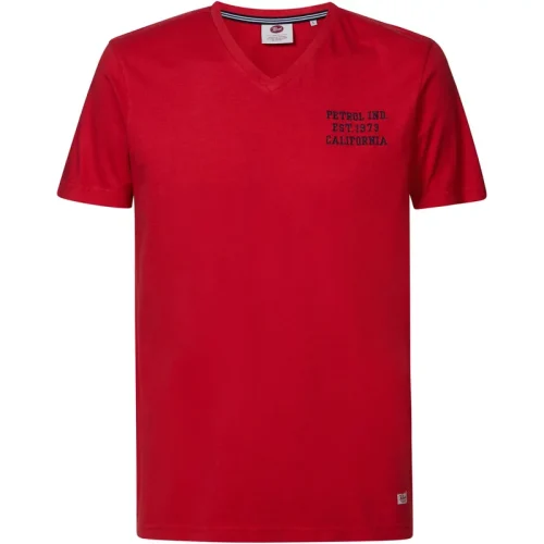 Petrol Industries Heren shirt m-1030-tsv627 3157 imperial red