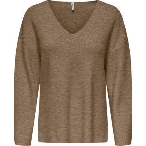 Only Onlkatia ls rib v-neck cc knt