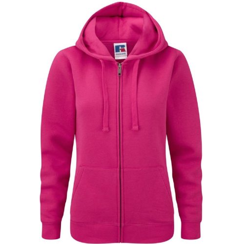 Russell Athletic Dames premium authentieke hoodie met rits (3-laagse stof)