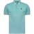 No Excess Polo korte mouw pique garment dyed pacific