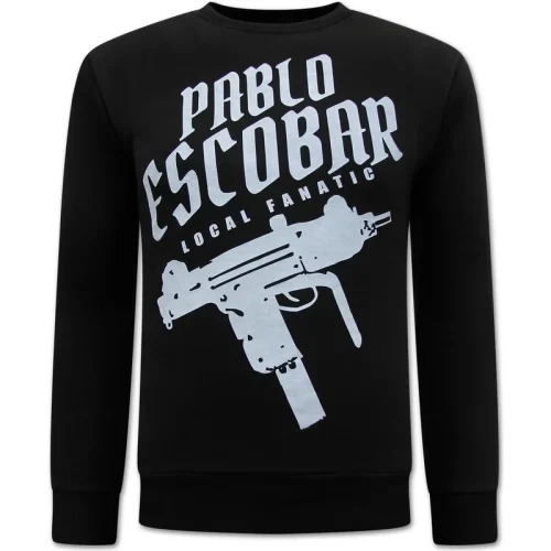 Local Fanatic Pablo escobar uzi opdruk sweater