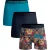 Muchachomalo Heren 3-pack boxershorts print/effen