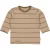 Quapi Newborn baby jongens shirt carel aop brown soft stripes