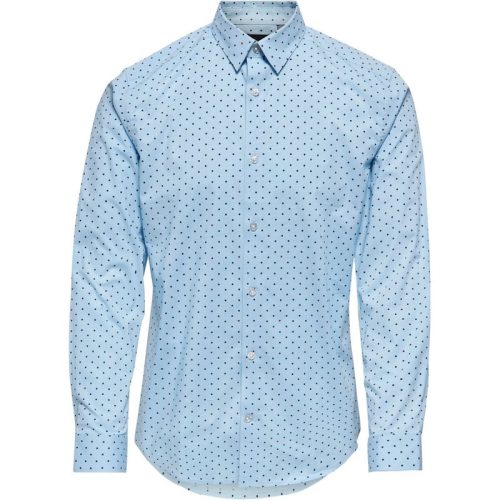 Only & Sons Onsbart life ls organic dot shirt licht