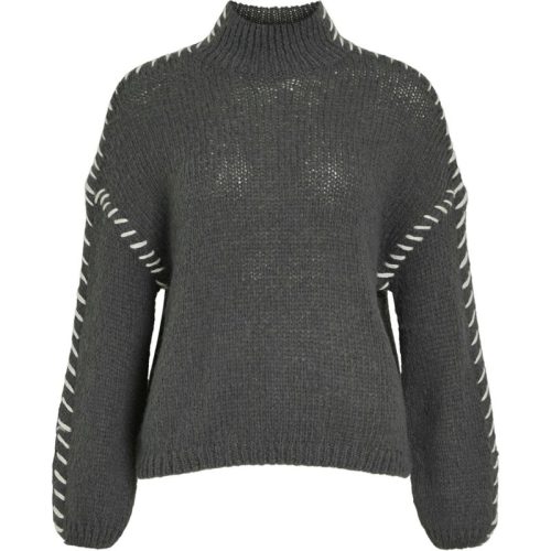 Vila Vichoca new ls knit pullover antraciet