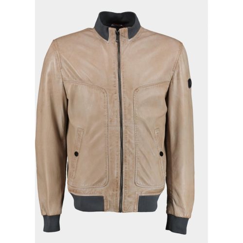 DNR Lederen jack bruin leather jacket 52359/3