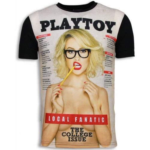 Local Fanatic Playtoy the college issue digital rhinestone t-shirt