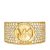 Michael Kors Ringen – 14K Gold-Plated Pavé Cigar Band Ring in gold