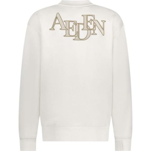 Aeden Fox crew sweat off white