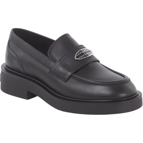 Tommy Hilfiger Leren dames loafer met logo