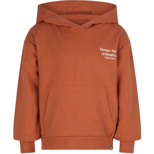 DAILY 7 Meisjes hoodie escape ordinairy dusty terra cotta