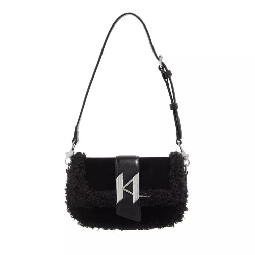 Karl Lagerfeld Crossbody bags – K/Saddle Sp Sm Shb Suede Shear in zwart