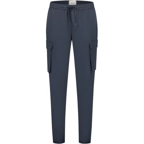 Pure Path Regular fit casual pants navy