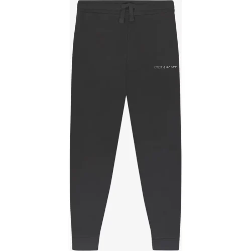 Lyle and Scott Jongens joggingbroek script gunmetal