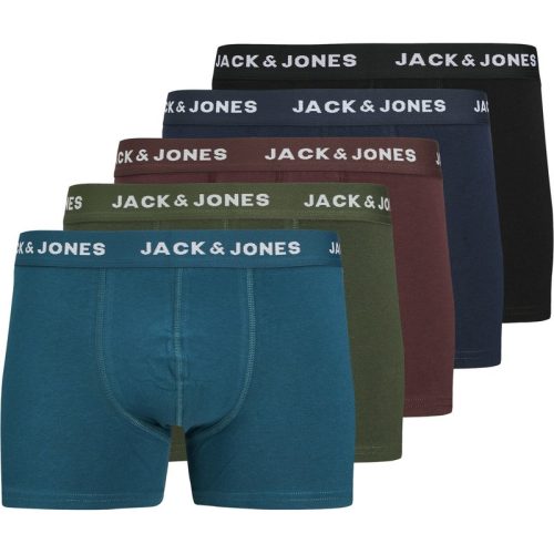 Jack & Jones Heren boxershorts trunks jacteo effen 5-pack