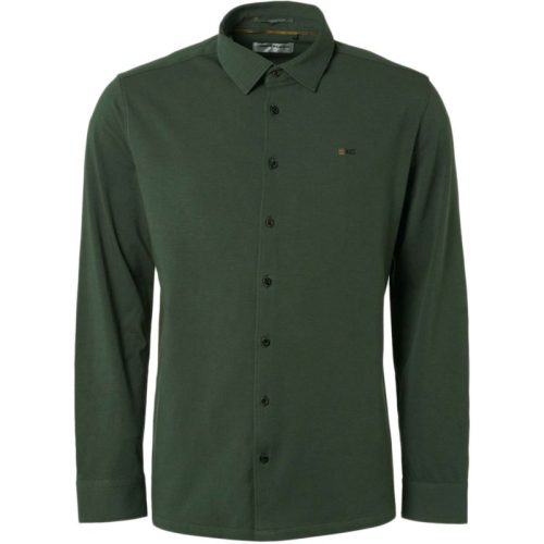 No Excess Shirt jersey stretch solid dark green