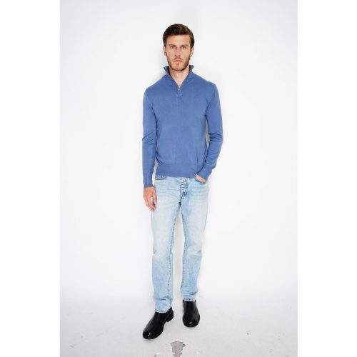 William de Faye Short zip jeans blue