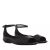 Calvin Klein Sandalen – Peep Toe Ballerina Lth in zwart