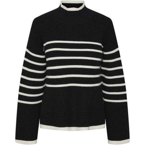 Y.A.S Yasalma ls knit pullover s. noos black/star white