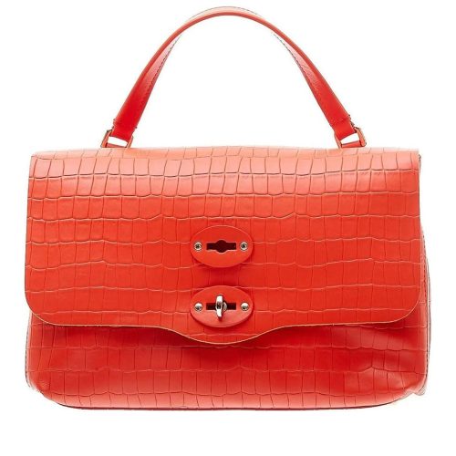 Zanellato Crossbody bags – Zanellato Postina S Croco Leather Bag in rood