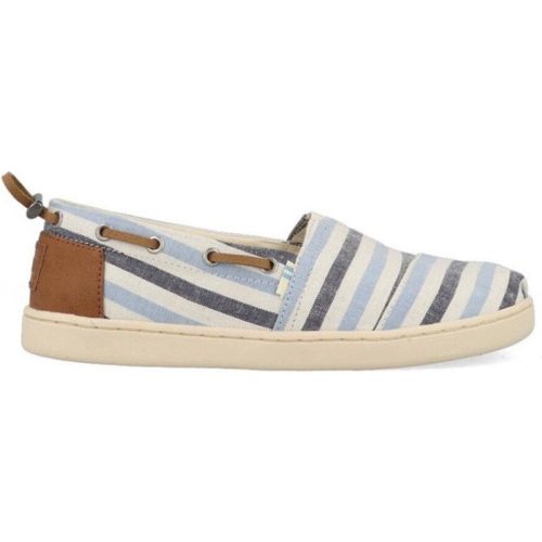 Toms Youth bimini navy woven stripe/ synthetic trim