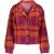 Geisha 45910-70 380 jacket check purple/orange