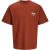 Jack & Jones jornoho back graphic tee ss crew ne 12262508 brandy brown