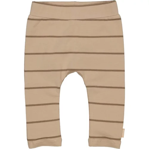 Quapi Newborn baby jongens joggingbroek clint aop brown soft stripes