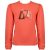 NoNo Meisjes shirt kookie print love winter coral