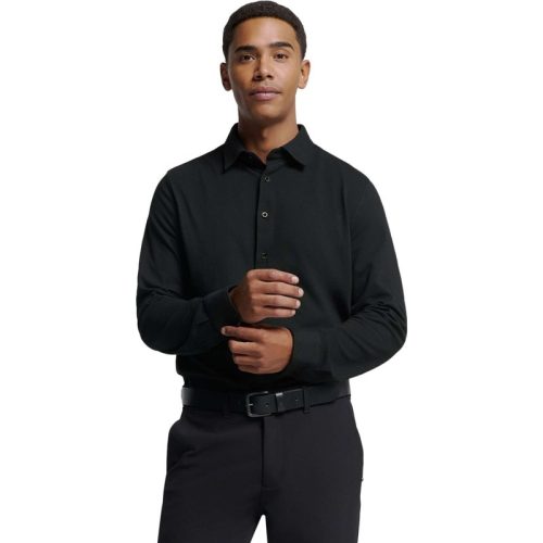 No Excess Shirt jersey pique stretch black