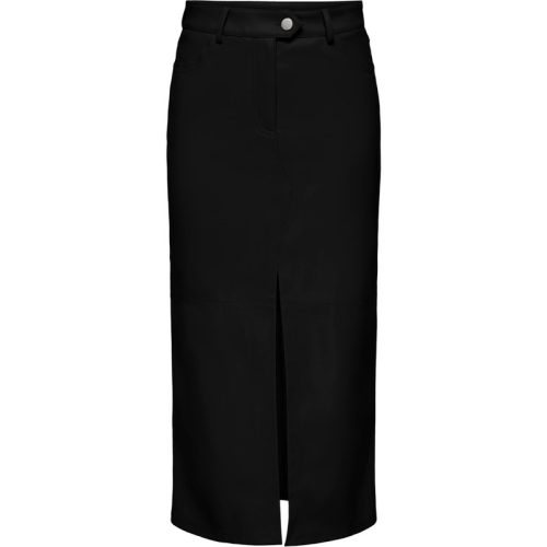 Only Onlrima faux leather long skirt otw –