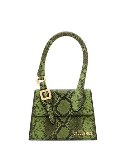 Jacquemus Crossbody bags – Le Chiquito Moyen Boucle Leather Bag in groen