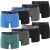 Phil & Co Boxershorts heren multipack 8-pack groen blauw zwart antraciet