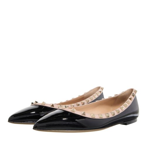 Valentino Garavani Loafers – Ballerina Rockstud in zwart