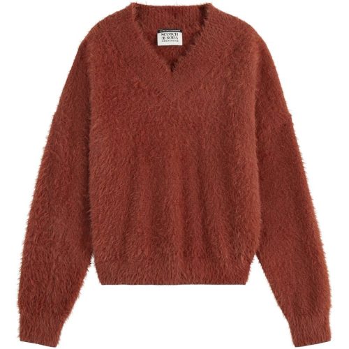 Scotch & Soda Fluffy v-neck relaxed pullover