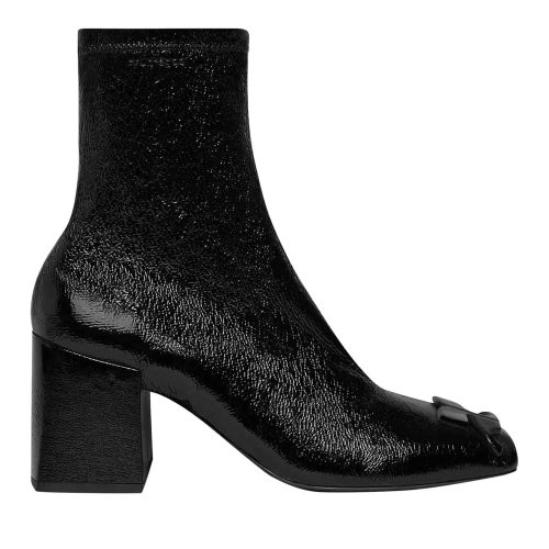 Courrèges Boots & laarzen – Courreges Black fabric ankle boots in zwart