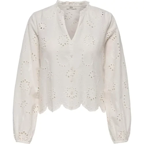 Jacqueline de Yong Ditte l/s embroderie shirt