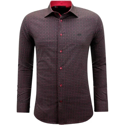 Gentile Bellini Print lange mouwen slim fit