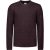 No Excess Pullover crewneck 2 coloured soft s aubergine