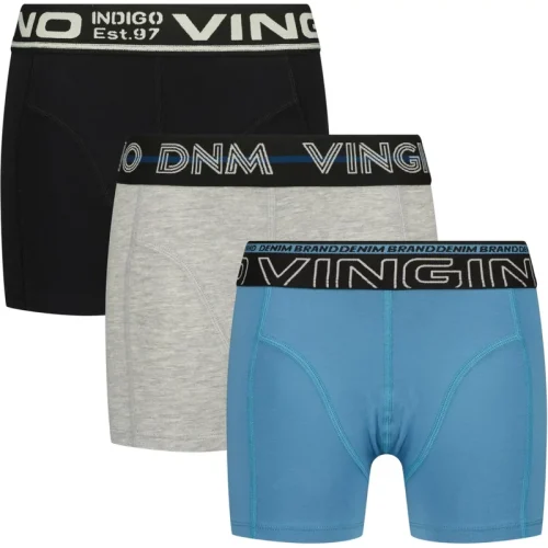 Vingino Jongens ondergoed 3-pack boxers solid waterfall