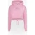 Black Donkey Daily crop hoodie i pink