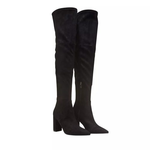 Isabel Bernard Boots & laarzen – Vendôme Fem Suede Stretch Overknee Boots in zwart