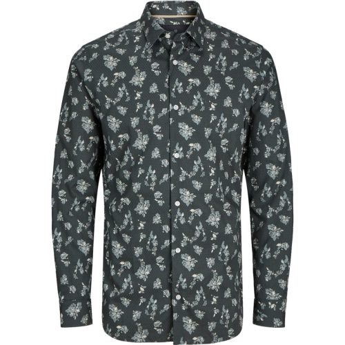 Jack & Jones Jprblaleeds print dobby l/s shirt l