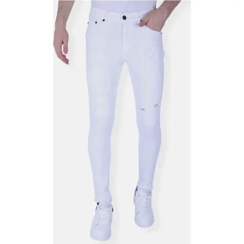 Local Fanatic Te slim fit jeans met scheuren 1090