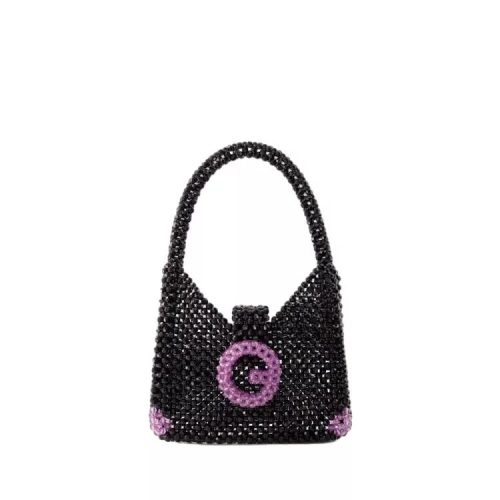 Germanier Crossbody bags – Beaded Hobo Bag – Beads – Black in zwart