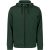 No Excess Sweater hooded full zipper double l dark green