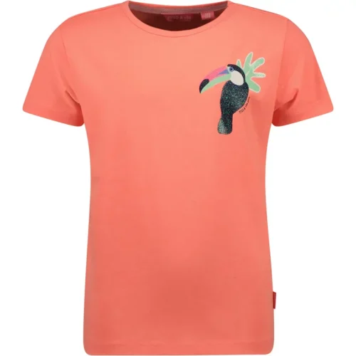 TYGO & vito Meisjes t-shirt met glitterprint toucan