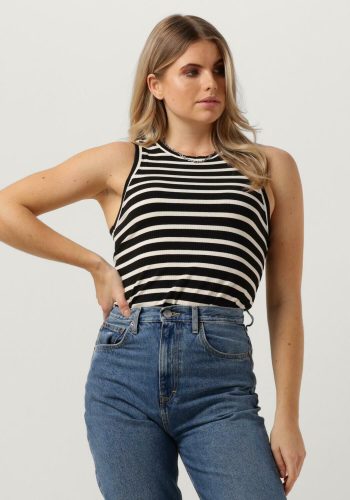 Tommy Hilfiger Top Dames Slim 5×2 Rib Stripe Tank Ns