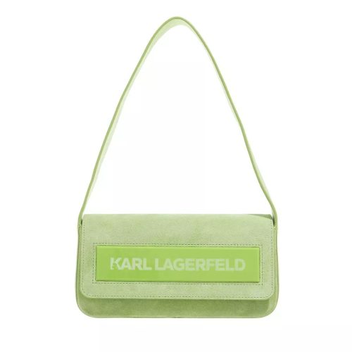 Karl Lagerfeld Hobo bags – Essential K Md Flap Shb Sued in groen