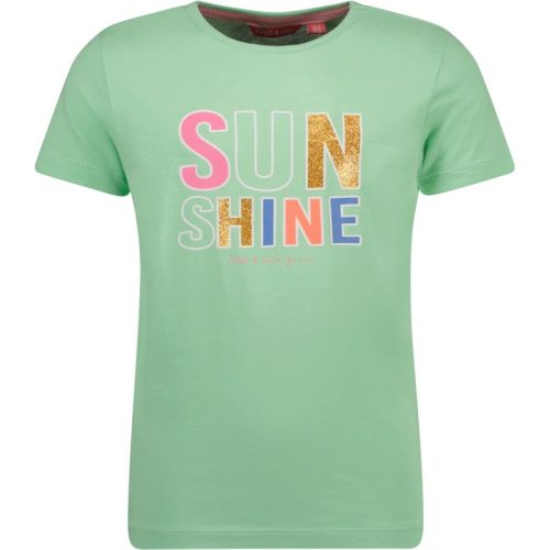 TYGO & vito Meisjes t-shirt glitterprint sunshine mint